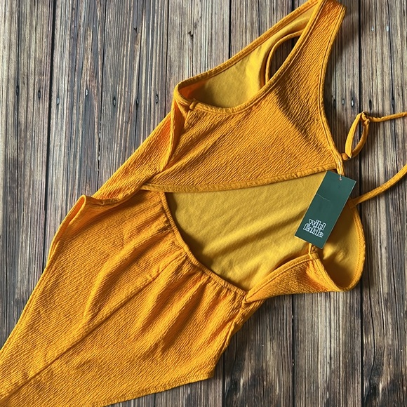 NWT Wild Fable Orange Bodysuit S - Picture 4 of 6